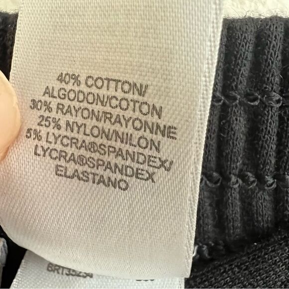 1X NWT Liz Claiborne Women black knit blend pants elastic waist - Picture 12 of 15